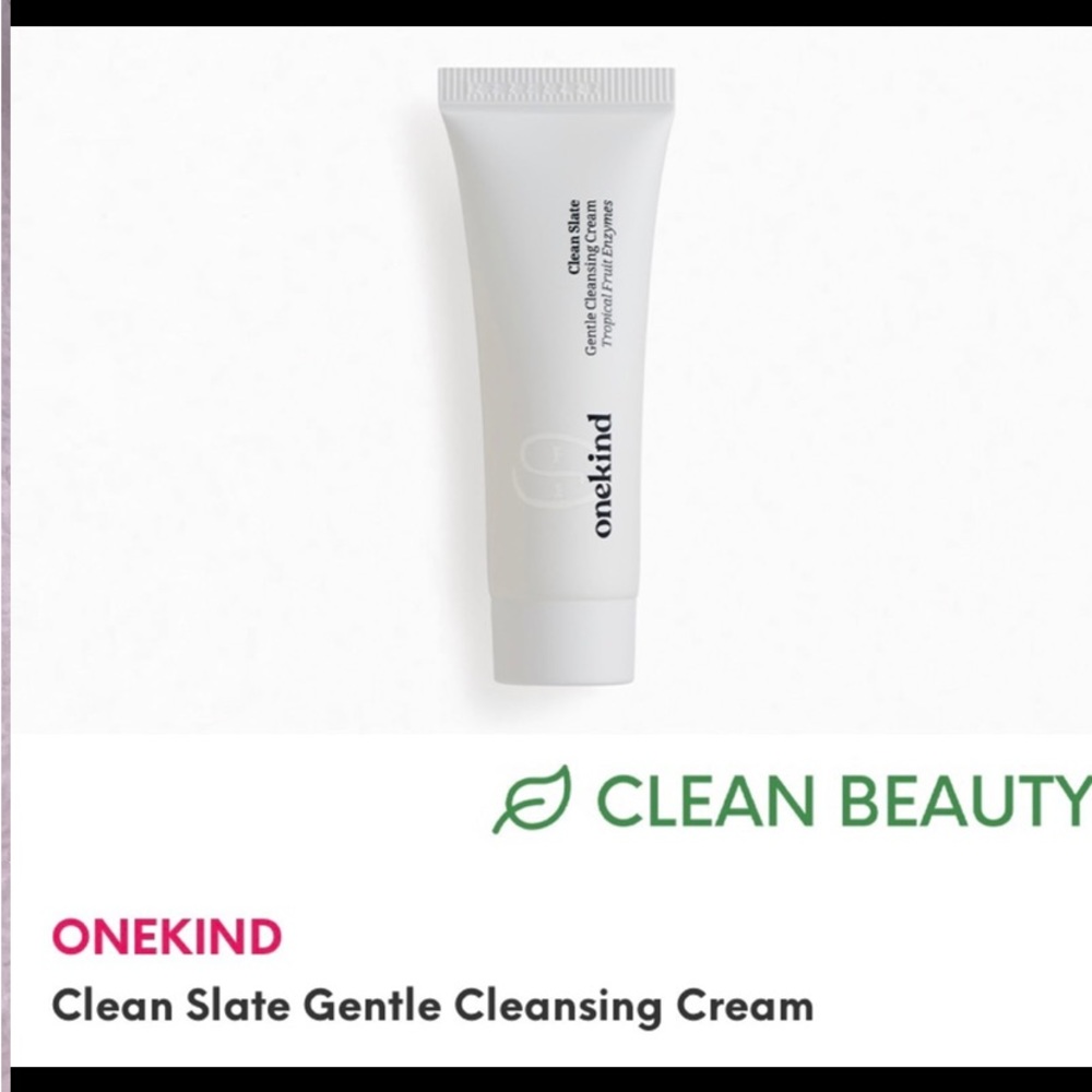 Onekind Clean Slate gentle cleansing cream, Tropical fruit enzymes new 3.4 oz